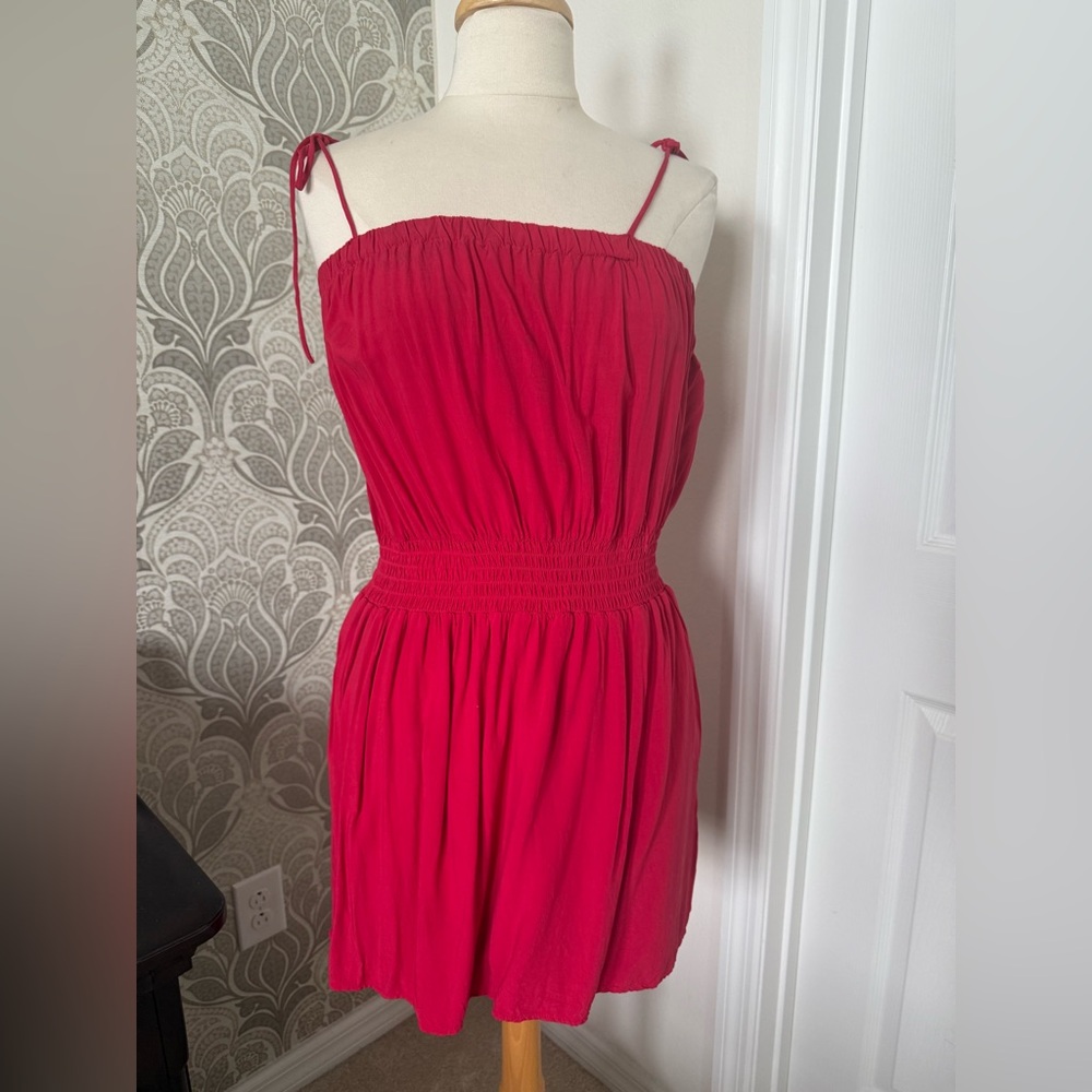 La Hearts Vibrant Red Mini Dress